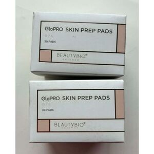 Beauty Bio GloPRO Skin Prep Pads 30 Pads Each Lot of 2